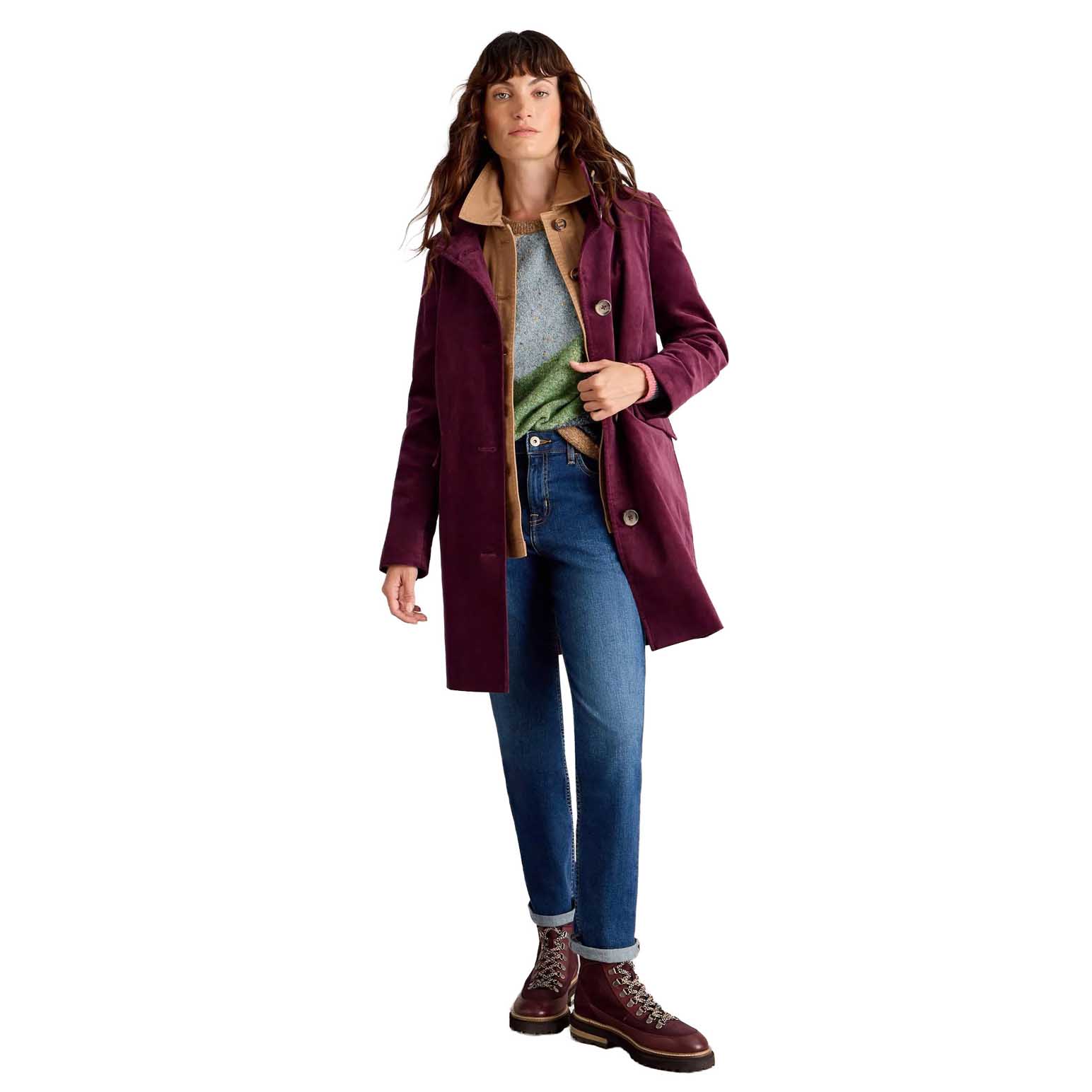 White Stuff Karla Velvet Coat